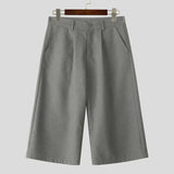 WIAOFELLAS  -  Men Sets Solid Color Lapel Sleeveless Vests & Pants Two Pieces Sets Streetwear Elegant Fashion Men's Casual Suits S-5XL