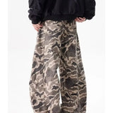 WIAOFELLAS  -  European Style Fashion Stand Pocket Jeans Demin Pants Men's Wide Leg Trousers Plus Size Mens Casual Street Demin Pants New