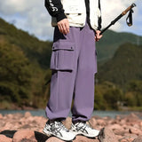 Wiaofellas  -  New Straight-Leg Casual Sport Cargo Pants for Men and Women Fashionable Versatile Outdoor Workwear Leisure Trousers