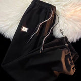 WIAOFELLAS  -  Design Inspired Pants with Plush and Thickened Men's and Women's Loose Straight Leg Casual Wide Leg Pant Versatile