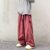 Wiaofellas  -  Japanese Men's Y2K Vintage Casual Cargo Baggy Wide Leg Pants Sweatpants Hip Hop Track Pants Men Harajuku Korean Style