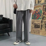 WIAOFELLAS  -  Size M-XXL Men Wide Leg Harem Pants Spring Summer Autumn  Casual Straight Loose  Long Pants Streetwear Harajuku Black Gray