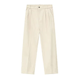 Wiaofellas  -  Wear Men's Spring Autumn New Suit Pants Korean Trend Loose Straight Pants 2022 New Thickened Casual Trousers 2A0832