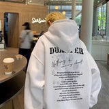 WIAOFELLAS  -  Autumn Goth Letter Printed Pullover Hoodies For Men New in Y2K Streetwear Fashion Sweatshirts Hip Hop Cotton Hoodie Tracksuit