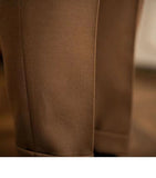 WIAOFELLAS  -  Fashion Vintage Men Pants British Style High Waist Business Casual Straight Trousers Spring Autumn Slim Fits Naples Kolger Pant