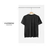 Wiaofellas  -  Men European Henry Short Sleeve T Shirt Plaid Shorts Set Summer Outdoor Casual Outfit
