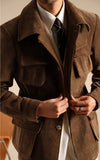 WIAOFELLAS  -  Luxury Italian Fashion Lapel Top Male Trench Coat Jacket Men Casual Office Jacket Men's Business Versatile Senior Mantel Wolle