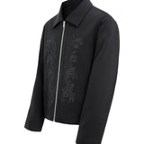 WIAOFELLAS  -  Men Clothing Jacket New High-end Advanced Designed Niche Chic Temperature Americian Carved and Embroidered Western Lapel Jacket