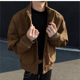 WIAOFELLAS  -  New Spring Autumn Men's Bomber Jackets solid Casual Male Outwear Windbreaker Jacket Mens Zipper Baseball Uniform Coats Clothing