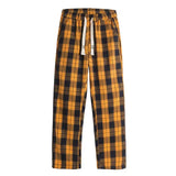 WIAOFELLAS  -  Plaid Straight Man Pants Work Wear Streetwear Sweatpants Men Clothing Men's Tracksuit Pants Big Size Autumn New