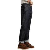 WIAOFELLAS  -  American Vintage Heavy weight Denim pants Men Spring Autumn Dark Straight Jeans Amekaji Trousers Back Paris Buckle Cargo Pants