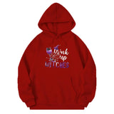 Wiaofellas  -  New Men's Pullover Hooded Print Long Sleeve Pocket Halloween Pattern Sweatshirt