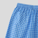 WIAOFELLAS  -  Men Plaid Pants Drawstring Joggers Loose Casual Straight Trousers Men Streetwear 2025 Fashion Male Long Pants S-5XL