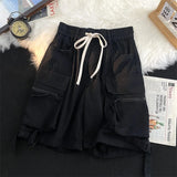 Wiaofellas  -  American Sle Workwear orts Men Summer Japanese Trendy Brand Multi ket Casual Five orts Pure Cotton Waed Large orts