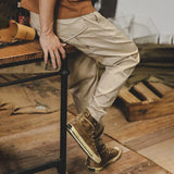 Wiaofellas  -  American Thin Cargo Pants Men's Spring New Loose Straight Leg Casual Summer Leg Pants