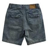 WIAOFELLAS  -  Men 2025 Summer Fashion Solid Color Pockets Jeans Shorts Men's Loose Casual Short Pants Male High Waist Straight Shorts P899