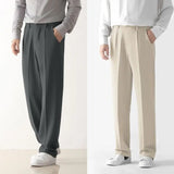 Wiaofellas  -  Anti-wrinkle-free Ironing Trousers for Men Slim Feet High-end Formal Suit Pants Casual Nine-point Pants