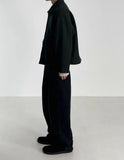WIAOFELLAS  -  Autumn Winter Men's Cotton Wide Leg Floor Suit Pants Korean Casual Loose Straight  Thicken Full Length Trousers Male Keep Warm