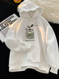 WIAOFELLAS  -  Autumn Kawaii Cartoon Graphic Hoodies Men's Y2K Streetwear Personality Sweatshirts Hip Hop Fashion Fleece Baggy Pullover Hoody