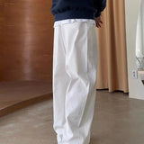 Wiaofellas  -  Male Trousers Tailoring Wide Straight White Clothes Men's Casual Pants New in Sale Regular Fit Slacks Cheap Baggy High Quality