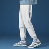 Wiaofellas  -  Casual Men's Autumn Winter Loose Fit Youthful Sle Sports Trendy Long Pants Cuffed Sweatpants Korean Version Teenager Brand