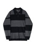 WIAOFELLAS  -  Men's Autumn Winter Simple Solid Round Neck Pullover Stand Collar Casual Versatile Long Sleeve Loose Sweater Knitwear Tops C39
