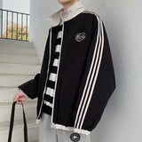 WIAOFELLAS  -  Men's Ins Versatile Jackets Student Sports Trend Loose Casual Clothes
