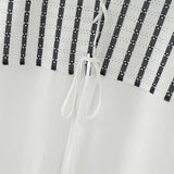 WIAOFELLAS  -  Men Shirt Lace Patchwork Pleated Lapel Short Sleeve Lace Up Men Clothing Summer Loose Streetwear Casual Male Shirts 2025