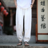 Wiaofellas  -  Men's Imperial Pattern Casual Pants - Summer Spring Trendy Stretch Comfort Fit Lounge & Streetwear Style Plus Size Men 5XL