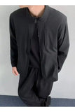 WIAOFELLAS  -  Simple Men's Jackets Stand Collar Thin Solid Color Quick-dry Casual Sun-protective Clothing Loose Male Coats Summer