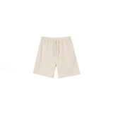 WIAOFELLAS  -  Trendy Men's Pockets Lapel Loose Solid Color Shirts Fashion Summer Drawing Elastic Waist Straight Shorts Male