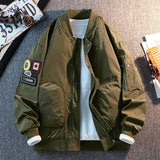 Wiaofellas  -  New Outdoor Bomber Jacket Men's Casual Windbreaker Baseball Jacket Fashionable Retro Men's Cotton Jacket Clothing