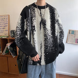 Wiaofellas  -  Winter Sweaters Men Warm Retro Knitted Pullovers Men Oversized Streetwear Loose Long Sleeved Sweaters Mens Jumper Clothes