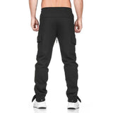 Wiaofellas  -  Cargo Pants for Men Joggers Trousers Man Autumn Slim Grey New in Regular Fit Casual Spandex Harajuku High Quality Korean Style