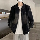 WIAOFELLAS  -  High Street Denim Jacket Trendy Brand Men Handsome High-end Jacket