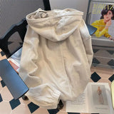 WIAOFELLAS  -  New Autumn and Winter Fashion Lazy Loose Casual Super Oversized Shoulder Slim Hooded Tie Up Button Kangaroo Bag Sweater