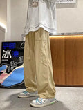 WIAOFELLAS  -  Spring Autumn Cargo Pants Men's Fashion Japanese Retro Pants Korean Fashion Oversize Straight Workwear Trousers Men