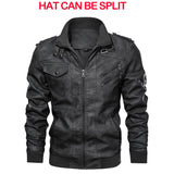 Wiaofellas  -  New Men's Leather Jackets Autumn Casual Motorcycle PU Jacket Biker Leather Coats Brand Clothing EU Size