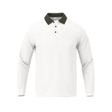 WIAOFELLAS  -  New Autumn Casual Men Polo Shirt Urban Chic Patchwork T-shirts High Quality Long Sleeve Tops Hot Sale All-match Holiday T-shirt