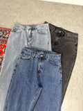 Wiaofellas  -  Japan fashion Bamboo Joint Retro Distressed Cleanfit Casual Loose Basic Simple Narrow Feet Tapered Jeans