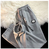 WIAOFELLAS  -  Design Inspired Pants with Plush and Thickened Men's and Women's Loose Straight Leg Casual Wide Leg Pant Versatile