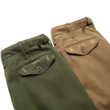 WIAOFELLAS  -  Spring Autumn Men American VintageCargo Pants Distress Scratch Washed Cotton Straight Trousers Heavy Weight Casual Pant For Male
