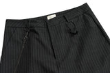 WIAOFELLAS  -  High Street Striped Chain Hanging Suit Trousers for Men Patchwork Straight Loose Casual Pants Oversized Wide Leg Cargos