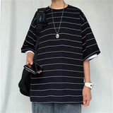 WIAOFELLAS  -  Half Sleeve T-shirt Men Short Sleeve Trend Summer New Street Loose Oversized T-shirt Men Clothing Graphic T Shirts