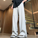 WIAOFELLAS  -  Spring and Summer Thin Quick-drying Breathable Straight Men's Ice-sensing Versatile Trousers Couple's Loose and Casual