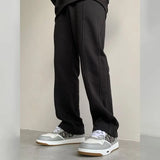 WIAOFELLAS  -  Autumn Winter KPOP Fashion Style Harajuku Trousers Men Loose All Match Straight Casual Chic Pants Vintage Pockets Male Clothes