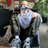 Wiaofellas  -  American Sle Camouflage Work Pants Men's High Street INS Trendy Japanese Hip Hop Casual Functional Couple's Cuffed Trousers