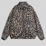 WIAOFELLAS  -  Leopard Print Jacket Men Winter Fuzzy Lamb Fleece Jacket Coat Men Streetwear Hip Hop Oversized Fluffy Warm Harajuku Zip Jackets