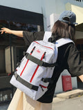 WIAOFELLAS  -  Backpack Men's Multifunctional Short-distance Travel Bag Schoolbag Simple Student Class Bag Large Capacity Mountaineering Bag