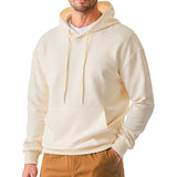 WIAOFELLAS  -  Autumn Men's Clothing Streetwear Leisure Hooded Sweatshirt Casual Retro Solid Long Sleeve Fashion Pullover Hoodie Sportwear